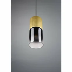 Suspension Verre Fumé-Luminaires Trio Suspension Trio-Leuchten Robin Laiton, 1 lumière