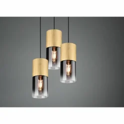 Suspension Verre Fumé-Luminaires Trio Suspension Trio-Leuchten Robin Laiton, 1 lumière