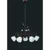 Luminaires Trio Suspension Trio-Leuchten Traditio Brun foncé, Rouille, 5 lumières