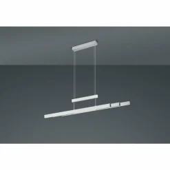 Luminaires Trio Suspension Trio-Leuchten Trajan LED Nickel mat, 3 lumières* Éclairage Led