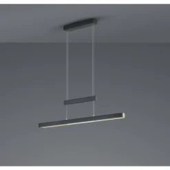 Luminaires Trio Suspension Trio-Leuchten Trajan LED Noir, 1 lumière* Éclairage Led