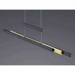 Luminaires Trio Suspension Trio-Leuchten Trajan LED Noir, 1 lumière* Éclairage Led