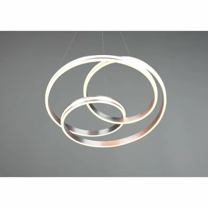 Luminaires Trio Suspension Trio-Leuchten Yara LED Nickel mat, 1 lumière* Éclairage Led