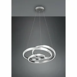 Luminaires Trio Suspension Trio-Leuchten Yara LED Nickel mat, 1 lumière* Éclairage Led