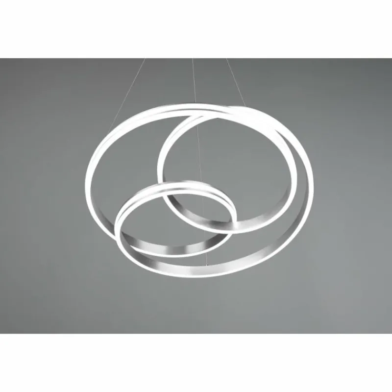 Luminaires Trio Suspension Trio-Leuchten Yara LED Nickel mat, 1 lumière* Éclairage Led