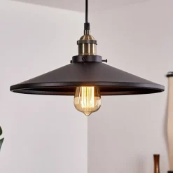 Lampes Industrielles-hofstein Suspension Tripolis Noir, 1 lumière