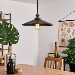 Lampes Industrielles-hofstein Suspension Tripolis Noir, 1 lumière