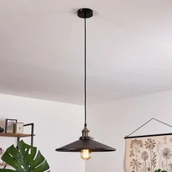 Lampes Industrielles-hofstein Suspension Tripolis Noir, 1 lumière