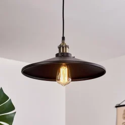 Lampes Industrielles-hofstein Suspension Tripolis Noir, 1 lumière