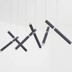 hofstein Suspension Térou LED Anthracite, 6 lumières* Éclairage Led