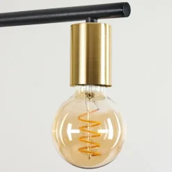 hofstein Suspension Tulla Laiton, Noir, 5 lumières