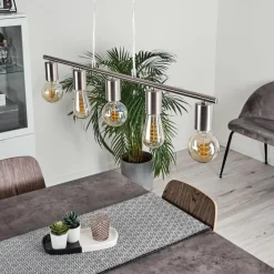 hofstein Suspension Tulla Nickel mat, 5 lumières