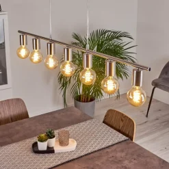 hofstein Suspension Tulla Nickel mat, 7 lumières