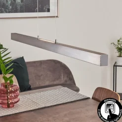 hofstein Suspension Tumbila LED Nickel mat, 1 lumière