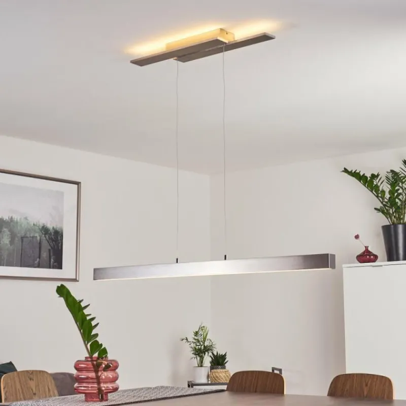 hofstein Suspension Tumbila LED Nickel mat, 1 lumière