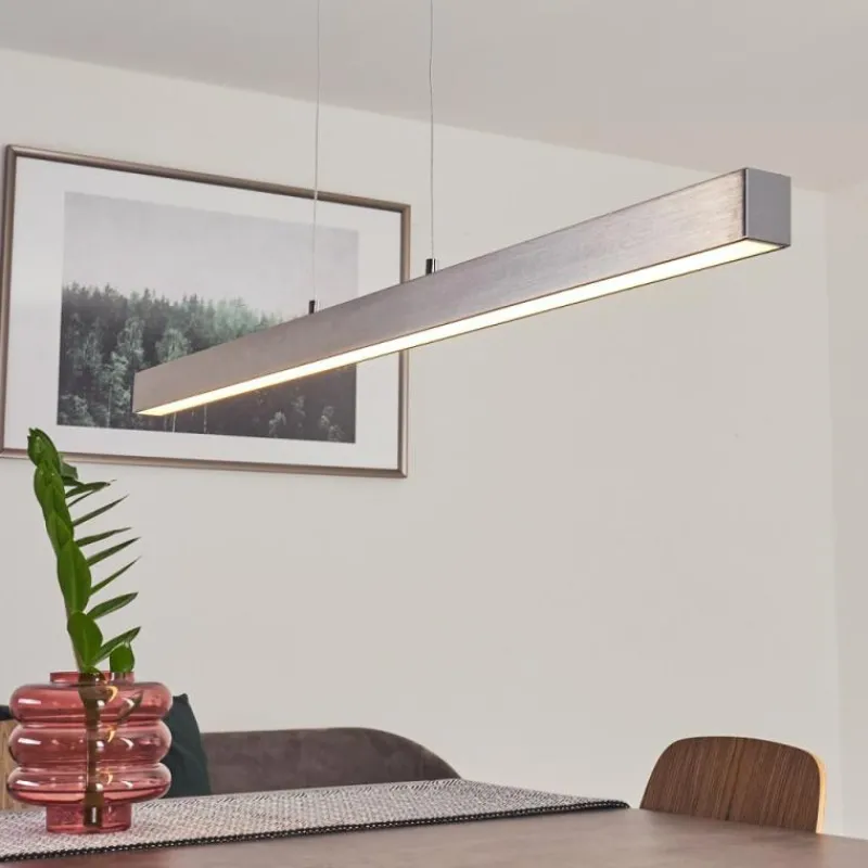 hofstein Suspension Tumbila LED Nickel mat, 1 lumière