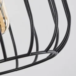 Lampes Dorées-hofstein Suspension Turkhauta Noir, 6 lumières