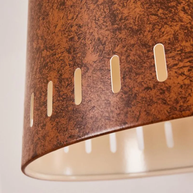 Luminaires Scandinaves-hofstein Suspension Turrell Brun, Rouille, 1 lumière