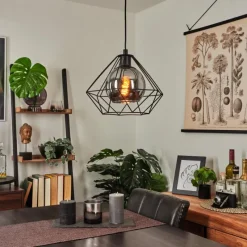 Suspension Verre Fumé-hofstein Suspension Uarau Noir, 1 lumière