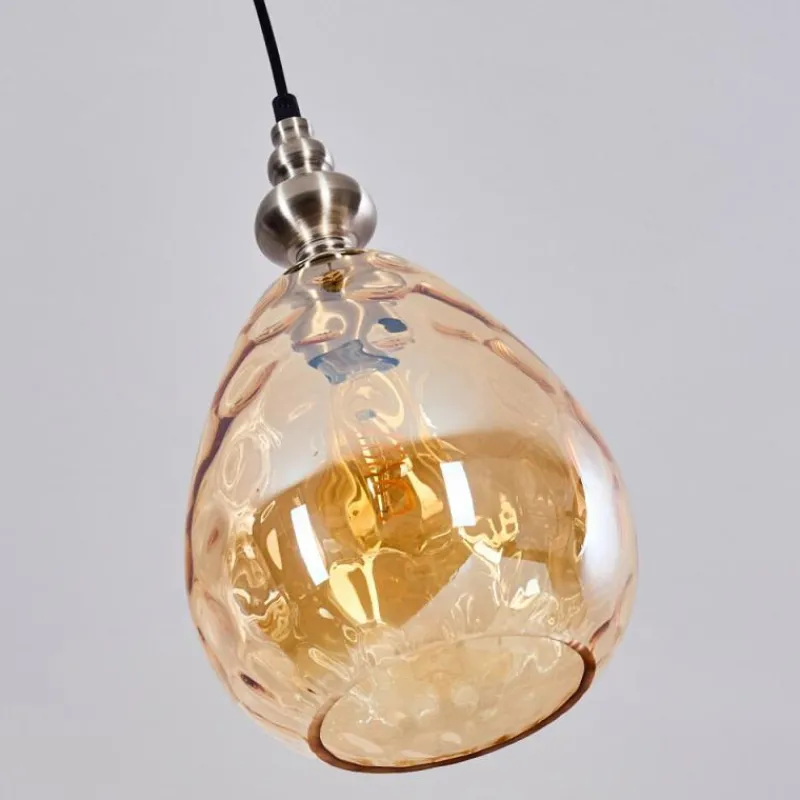 hofstein Suspension Uddebo Nickel mat, Noir, 1 lumière