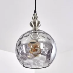 hofstein Suspension Uddebo Nickel mat, 1 lumière