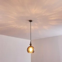 hofstein Suspension Uddebo Nickel mat, 1 lumière