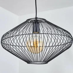 hofstein Suspension Unafo Noir, 1 lumière