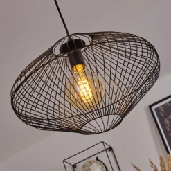 hofstein Suspension Unafo Noir, 1 lumière