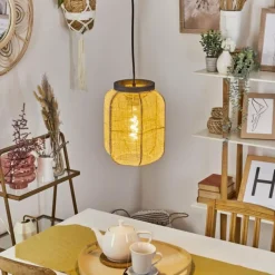 Lampes En Tissu-hofstein Suspension Vallito Noir, 1 lumière