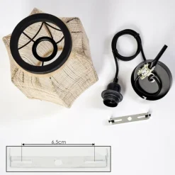 Lampes En Tissu-hofstein Suspension Vallito Noir, 1 lumière