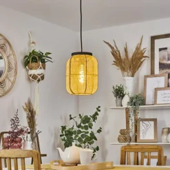 Lampes En Tissu-hofstein Suspension Vallito Noir, 1 lumière