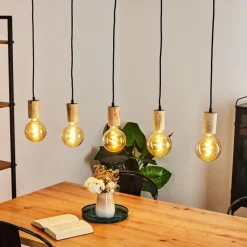 Lampes Vintages & Rétros-hofstein Suspension Vasanello Noir, 5 lumières