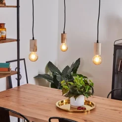 Lampes Vintages & Rétros-hofstein Suspension Vasanello Noir, 3 lumières