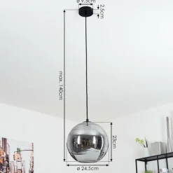 hofstein Suspension Veikkaala Noir, 1 lumière