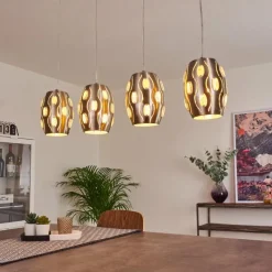 hofstein Suspension Ventimiglia Nickel mat, 4 lumières