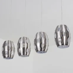 hofstein Suspension Ventimiglia Nickel mat, 4 lumières