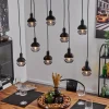 Suspension Verre Fumé-hofstein Suspension Ventosa Noir, 9 lumières