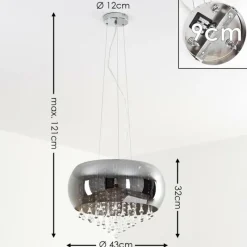 hofstein Suspension Ventspils Chrome, 1 lumière