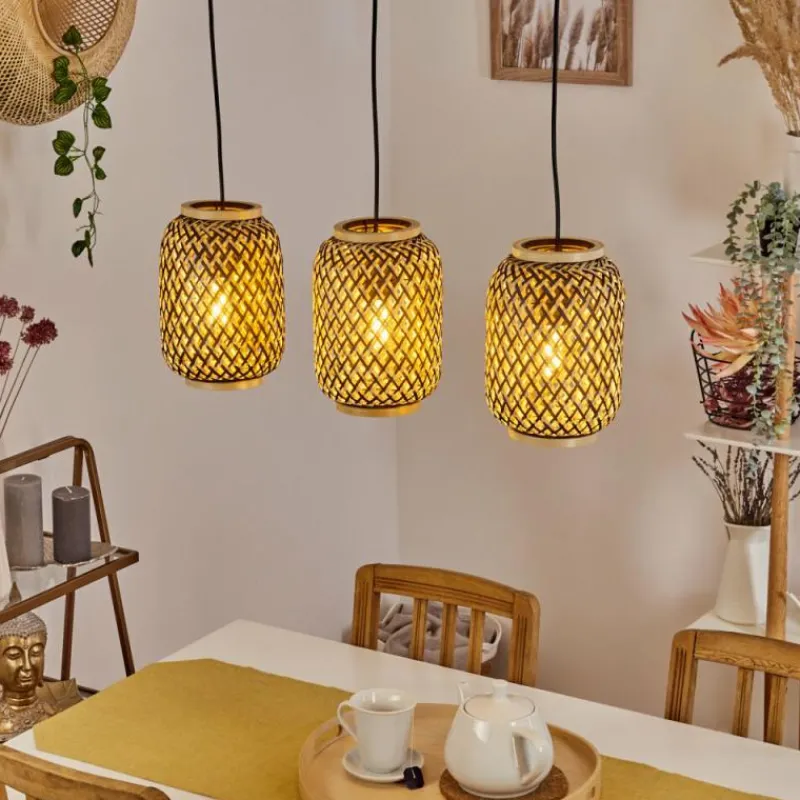 Luminaires Scandinaves-hofstein Suspension Venus Noir, 3 lumières