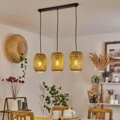 Luminaires Scandinaves-hofstein Suspension Venus Noir, 3 lumières