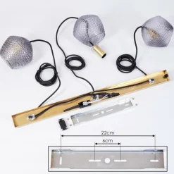 Luminaires Scandinaves-hofstein Suspension Vera Laiton, 3 lumières