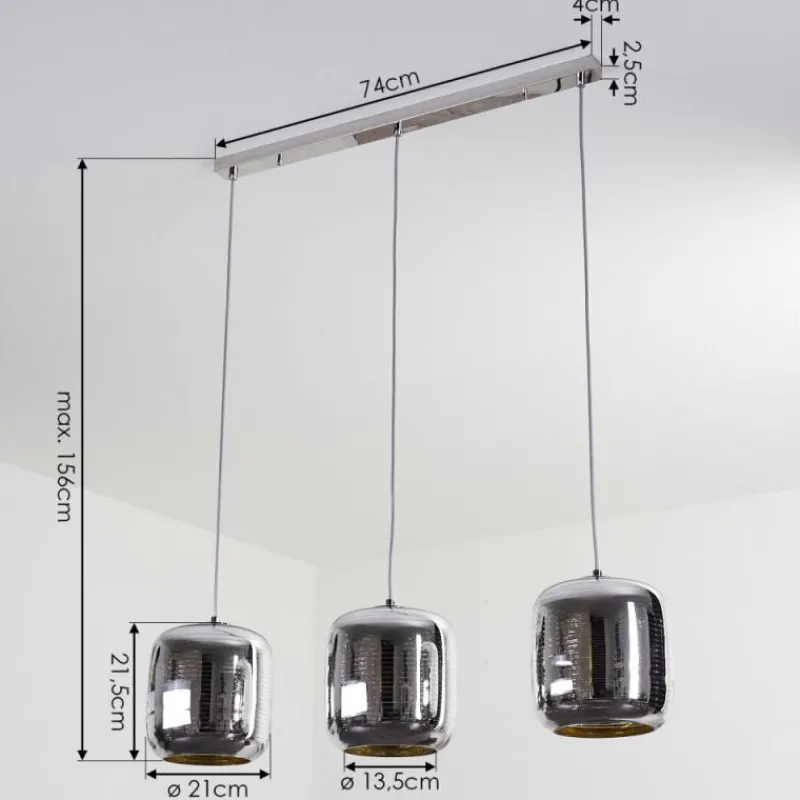 hofstein Suspension Verasara Chrome, 3 lumières