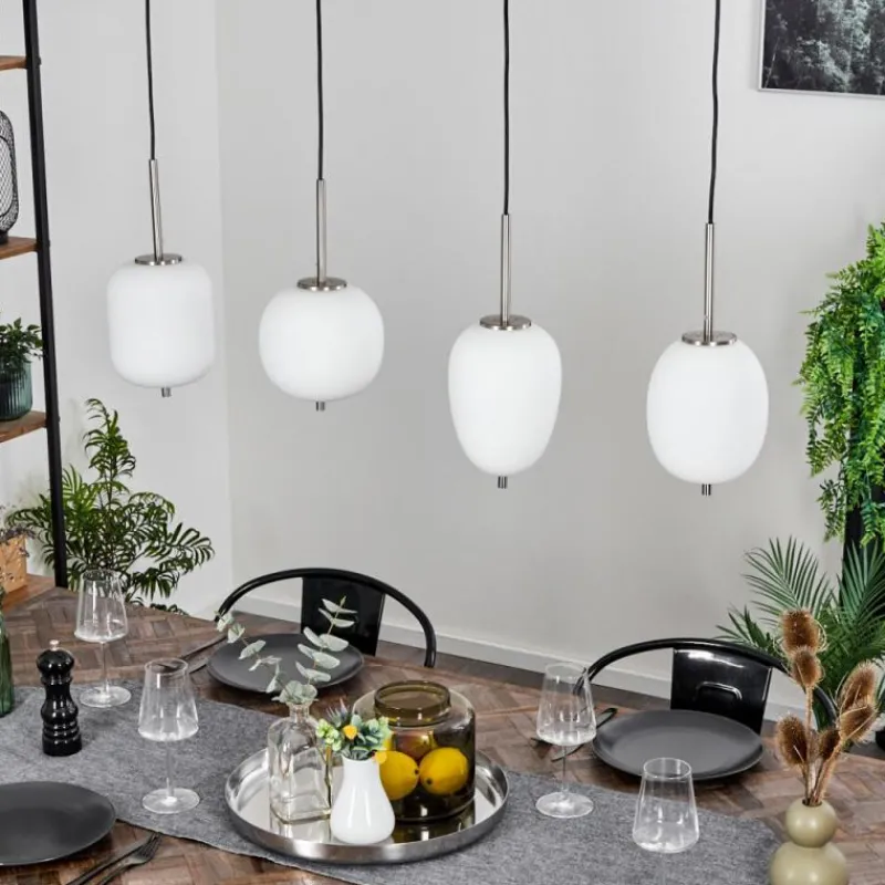 hofstein Suspension Verbania Blanc, 4 lumières