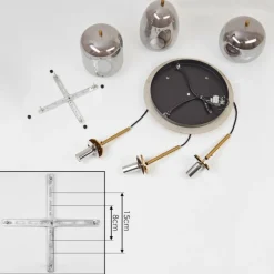 hofstein Suspension Verbania Laiton, 3 lumières