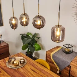 hofstein Suspension Verbania Laiton, 4 lumières