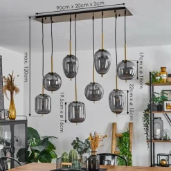 hofstein Suspension Verbania Laiton, 8 lumières