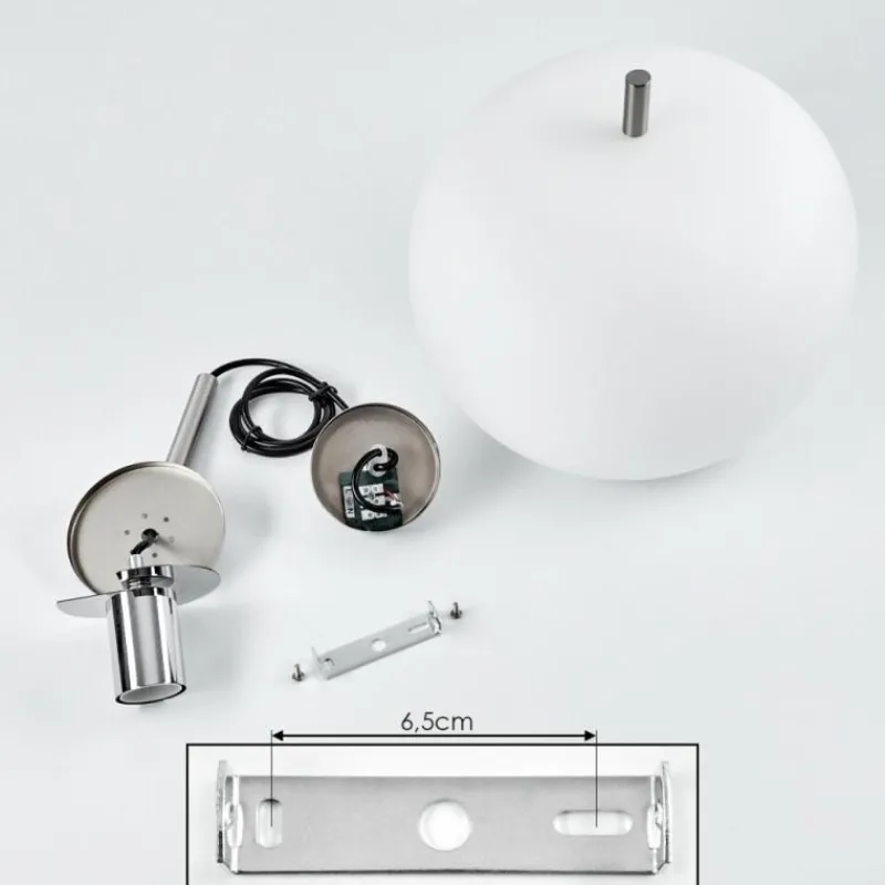 hofstein Suspension Verbania Nickel mat, 1 lumière