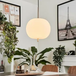 hofstein Suspension Verbania Nickel mat, 1 lumière