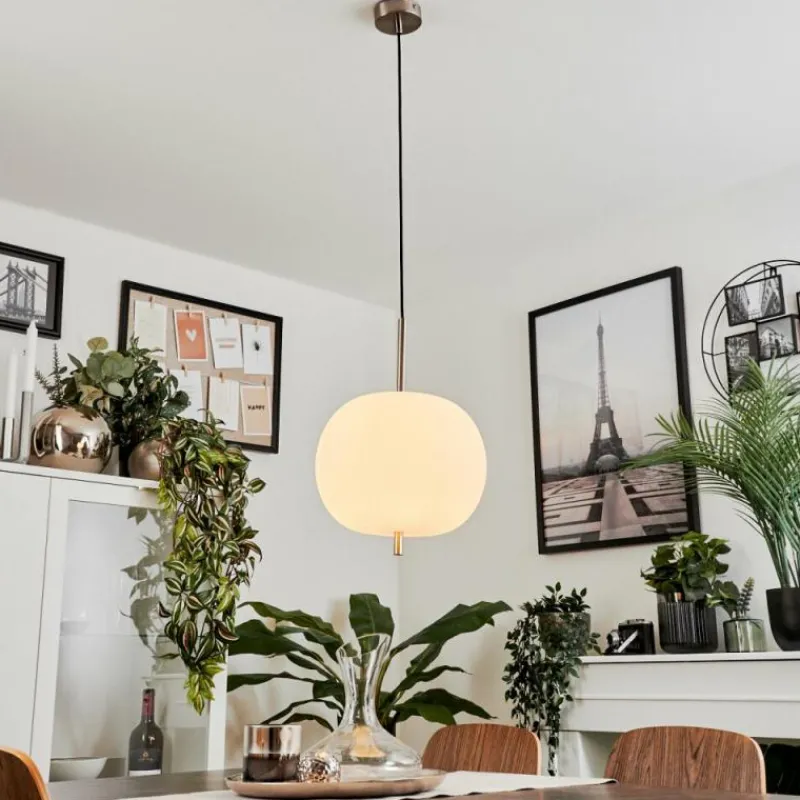 hofstein Suspension Verbania Nickel mat, 1 lumière