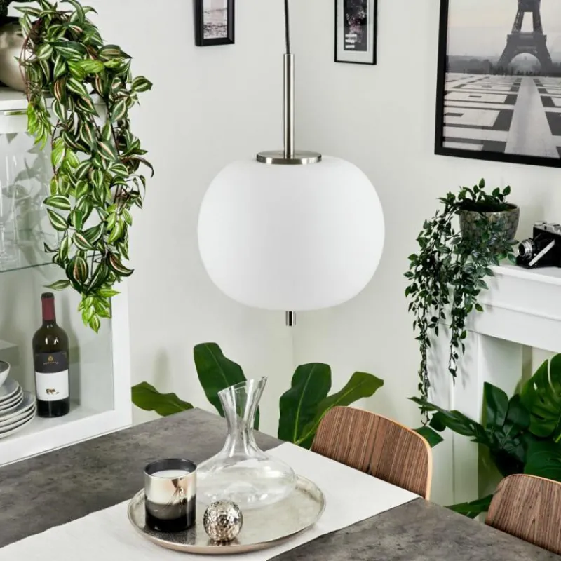 hofstein Suspension Verbania Nickel mat, 1 lumière